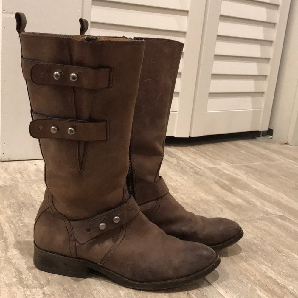 Brown Genuine Leather Boots